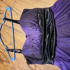 Purple glittery formal dress